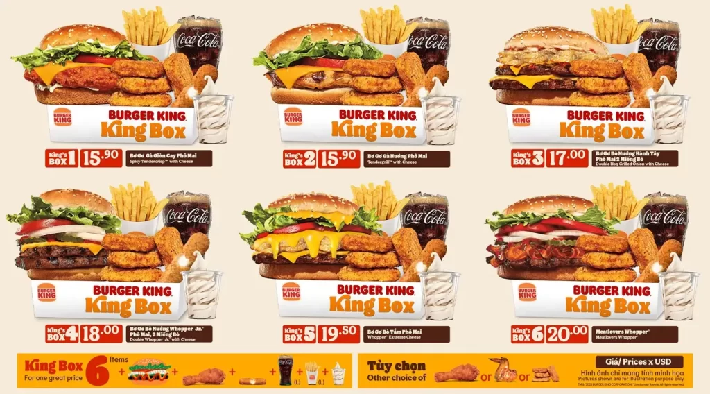 Menú de Burger King – Deals