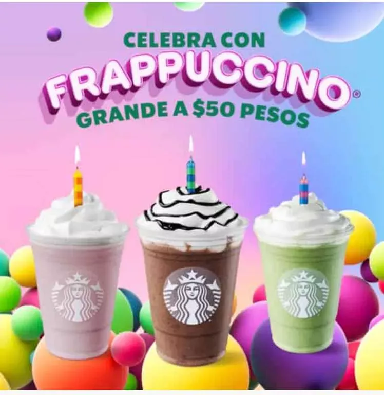 Starbucks M&eacute;xico Frappuccinos&reg; Precios