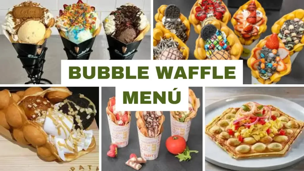 Bubble Waffle Menú