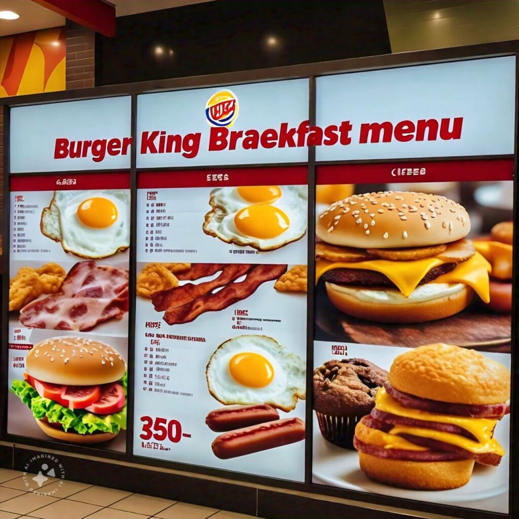 Burger King Menu &ndash; Desayunos Precios