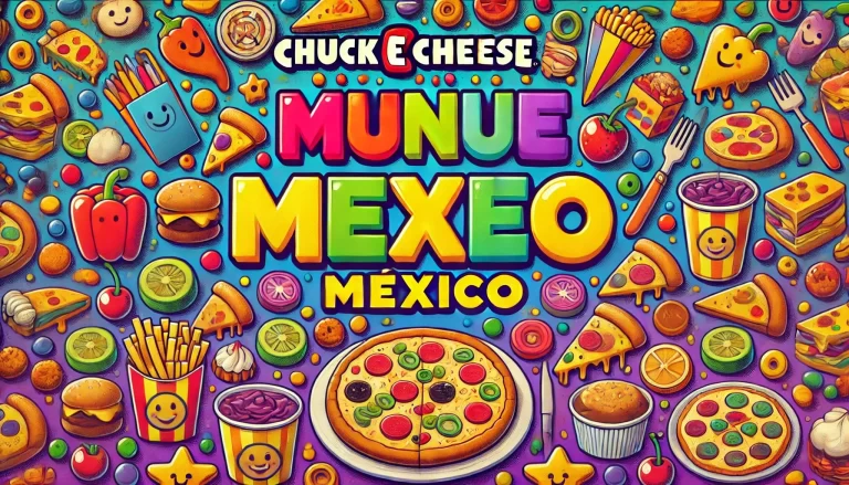 Chuck E Cheese Menu