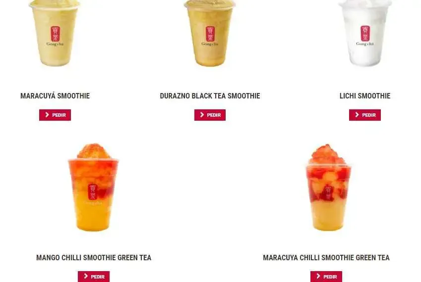 Gong Cha Menú  Serie Creativa 