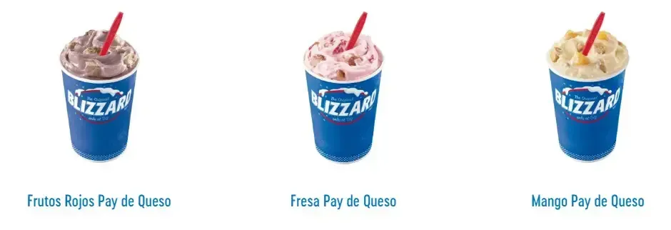 Dairy Queen Menú