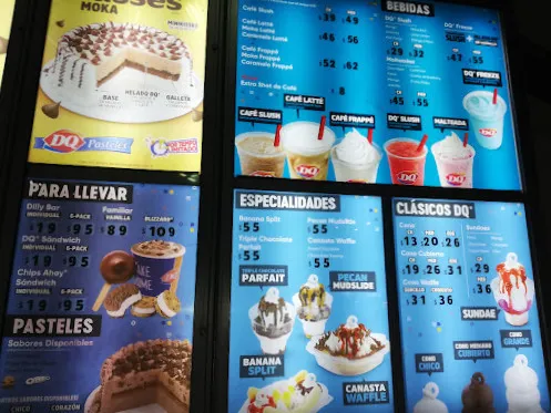 Dairy Queen Menú