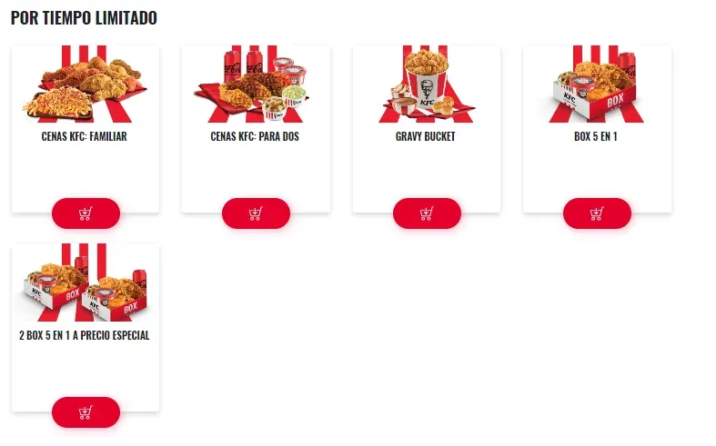 Kfc Menú