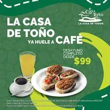 La Casa de Toño Menú